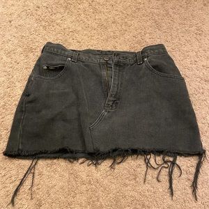 Jean mini skirt